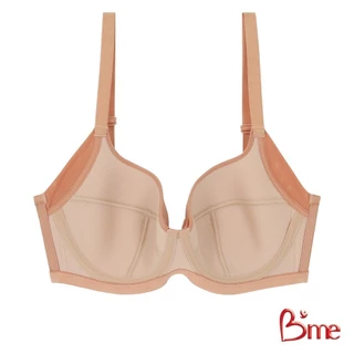 B'me เสื้อชั้นในมีโครง level 1 ฟองบาง) รุ่น ME1C82 สีเทากลาง สีน้ำตาลอมส้ม สีแดง