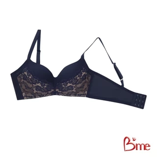 B'me เสื้อชั้นในไร้โครง level 1 ฟองบาง รุ่น ME1C74 สีกรม สีน้ำตาล(ลูกไม้ลาย Primrose)