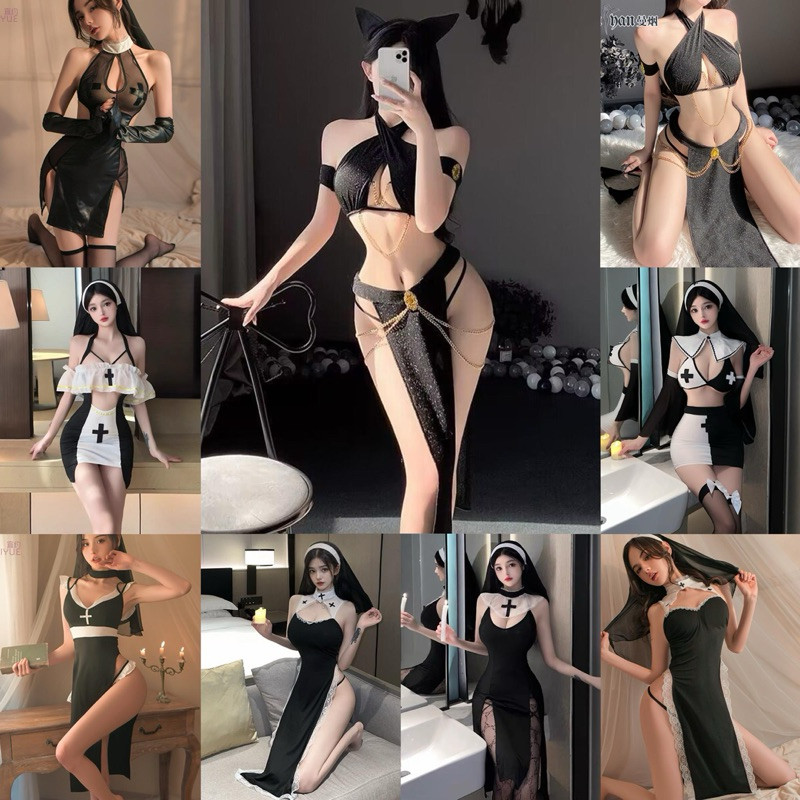 ชุดนอนไม่ได้นอน ฮาโลวีน ชุดคอสเพลย์แม่ชี RT CC8707 / CC8774 / CC8585 รวมชุดแม่ชี 🌹เกรดพรีเมี่ยมแท้ 🚚ส่งไวจากไทย1-3วัน