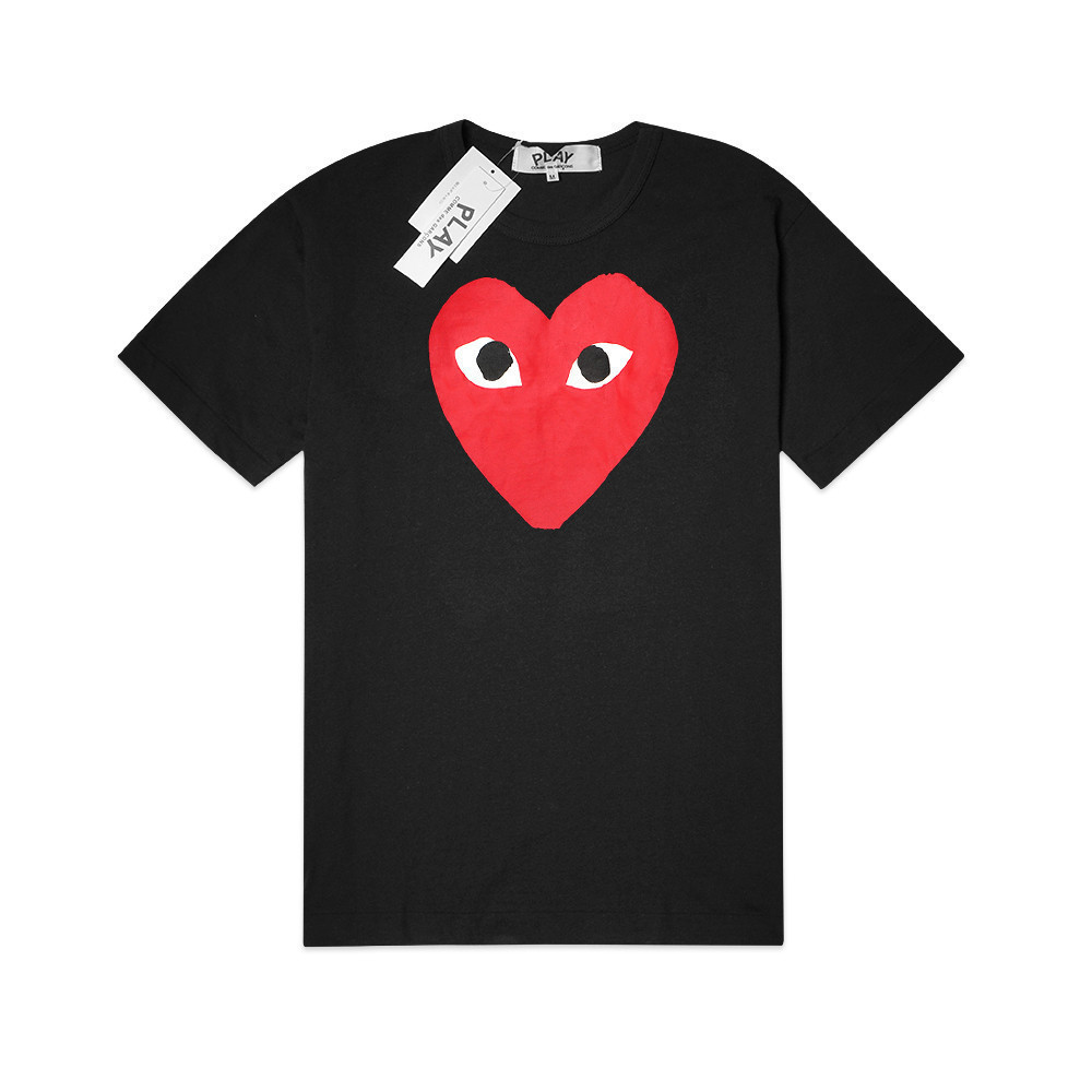 STA.STA.♞Cdg Play เสื้อยืดหัวใจสีแดงขนาดใหญ่ vgh tee