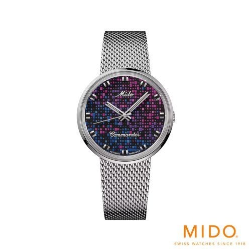 MIDO รุ่น Commander 1959 - Pixel นาฬิกาสำหรับผู้ชาย รหัสรุ่น M8429.4.N7.11 BLACK MEN WATCH