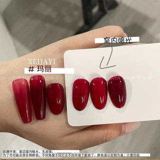 สีเจลไซรัปแดงเชอรี่ เพิ่มความสว่างของนิ้วมือ ขนาด15 ml