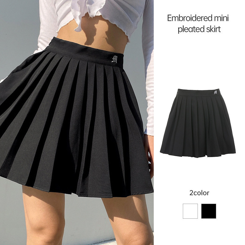 {สก็อตรุ่น High pleats Color} พร้อมส่ง 16 สี ยาว 15.5”-16” XS-3XL เอวถึง 34” กระโปรงเทนนิสทรงจีบสูง LIVE
