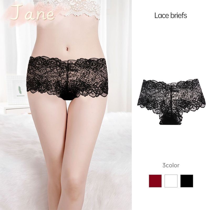 เซ็กซี่ผ้ากอซผู้หญิงชุดชั้นในกางเกงเอวต่ำกางเกงลูกไม้ที่มีน้ำหนักเบา JN
