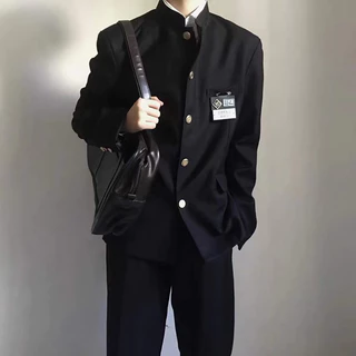 SEACHENIC Zhongshan เสื้อแจ็กเก็ตสูท คอปกตั้ง สไตล์ญี่ปุ่น