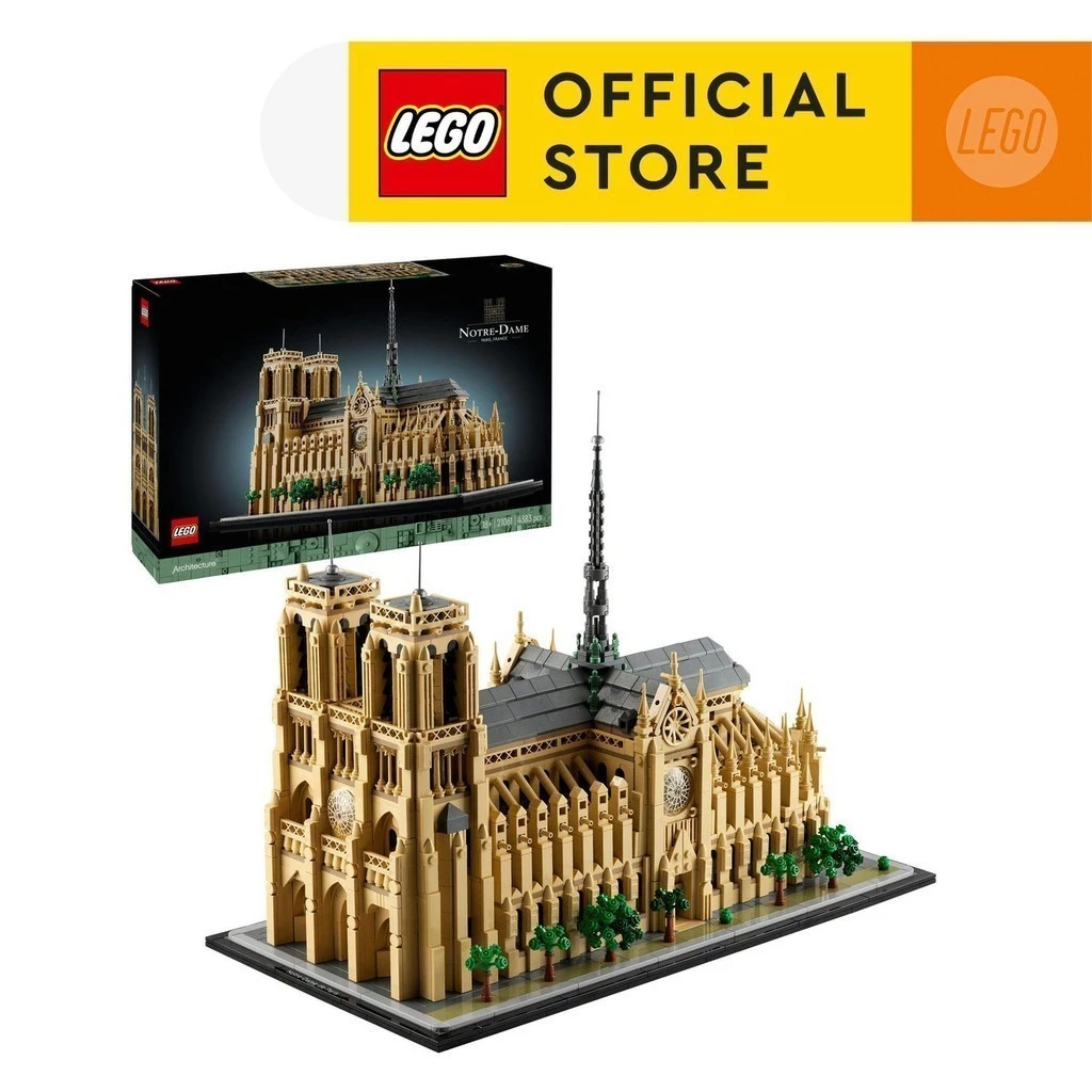 LEGO Architecture 21061 Notre-Dame de Paris (4383pcs.), Building Blocks, Kids Toy