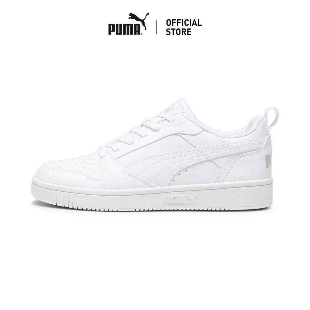 PUMA BASICS - รองเท้าผ้าใบข้อต่ำ Rebound V6 สีขาว - 39232803