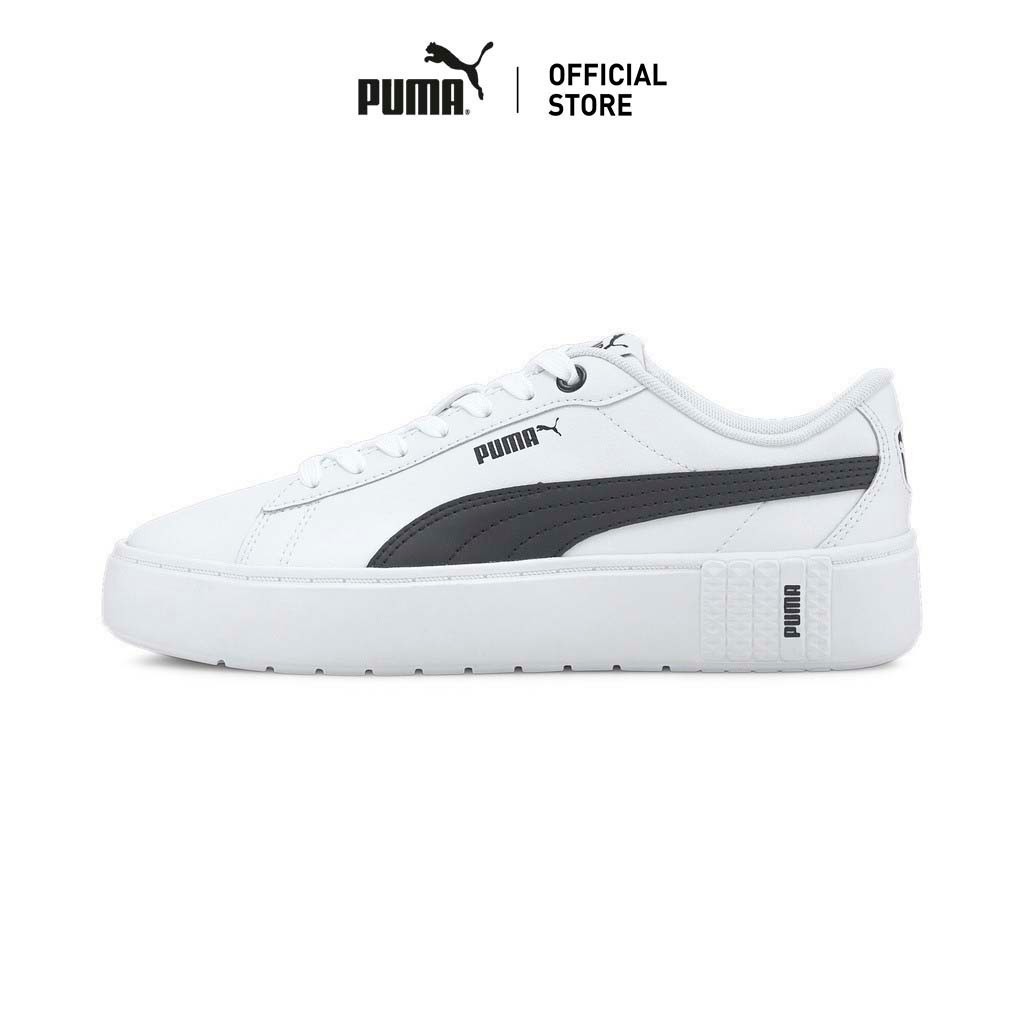 PUMA BASICS - รองเท้ากีฬาผู้หญิง Smash Platform v2 L สีขาว - 37303502