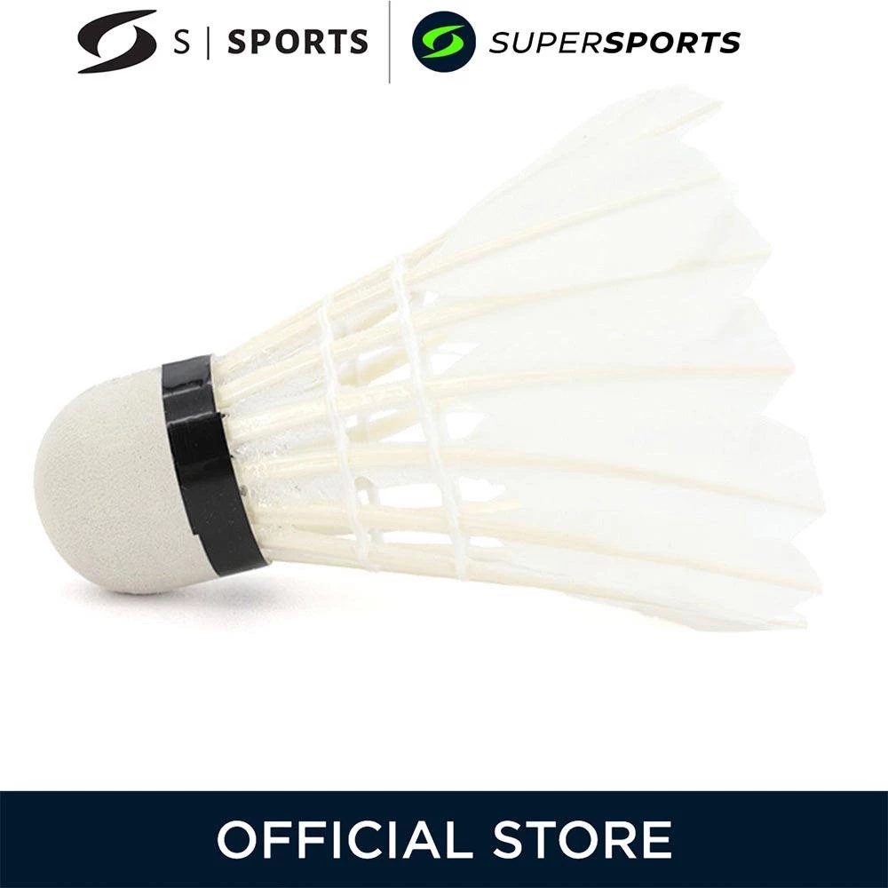 S SPORTS White ลูกแบดมินตัน (แพ็ค 6 ลูก)