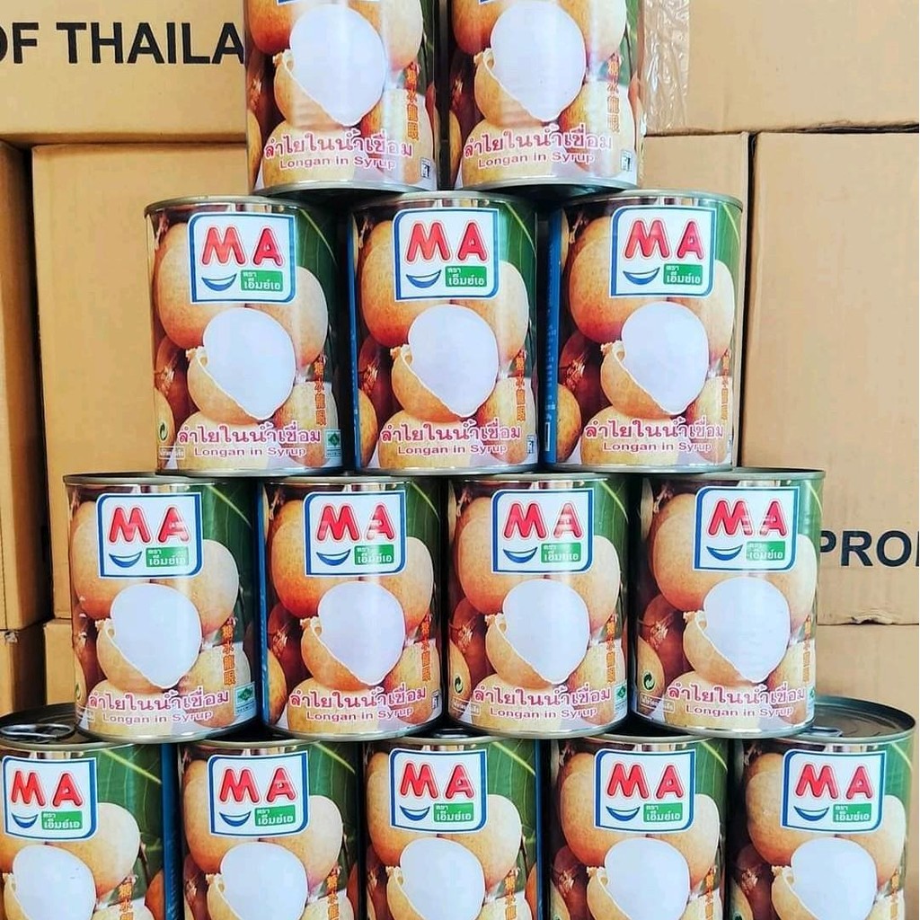 ลำไยกระป๋องตราMAชุด6กระป๋อง