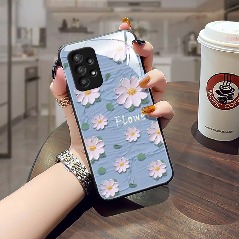เคส กระจก Samsung a73 a71 a7 2018 a53 a52s a51 a50s a50 a42 a33 a32 a31 a30s a23 a22 a21s a20s a20 h3f1924