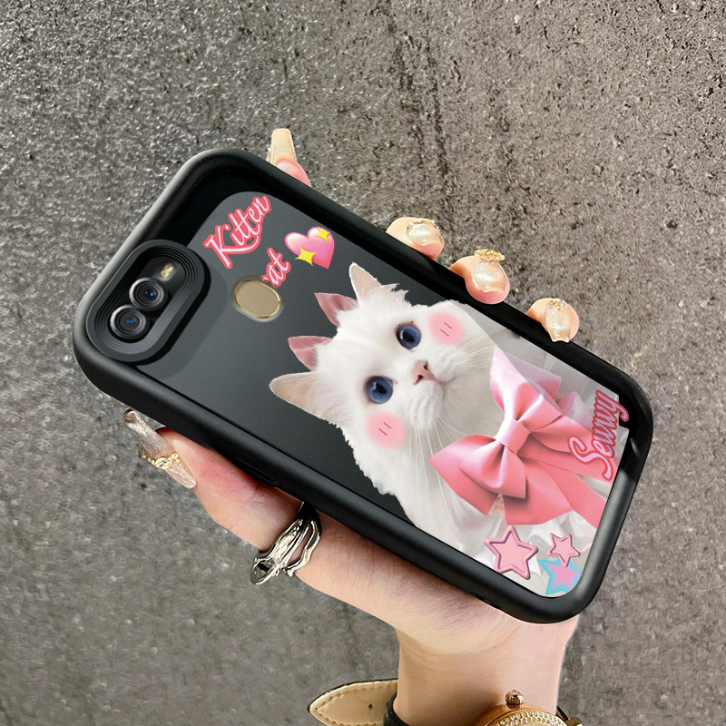 เคสสำหรับ OPPO A7 OPPO A5s OPPO A12 OPPO A12S A11k เคสมือถือลายแมวน่ารัก