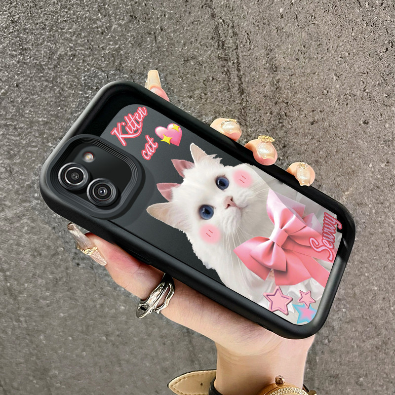 เคสสำหรับ Samsung Galaxy A03 เคสมือถือลายแมวน่ารัก