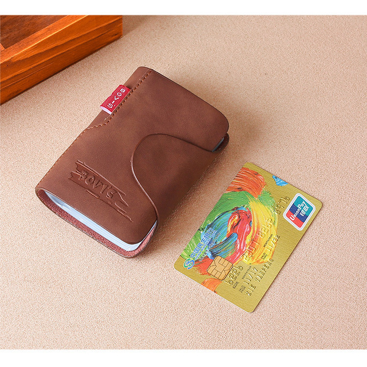กระเป๋าบัตร Bovis หนัง PU ซองPVC ใส่บัตรเครดิต ATM นามบัตร