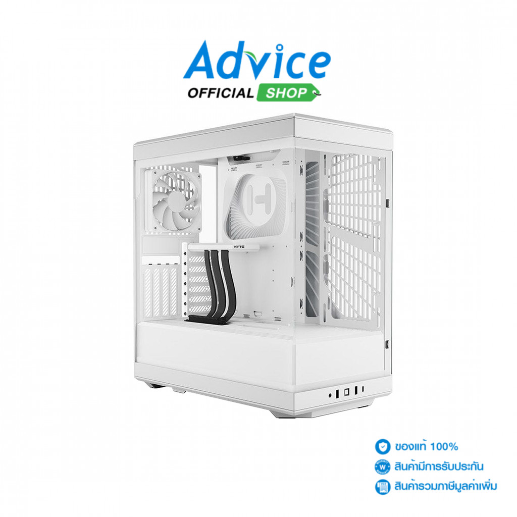 ATX CASE (เคสคอมพิวเตอร์) (NP) HYTE Y40 SNOW WHITE - A0161260
