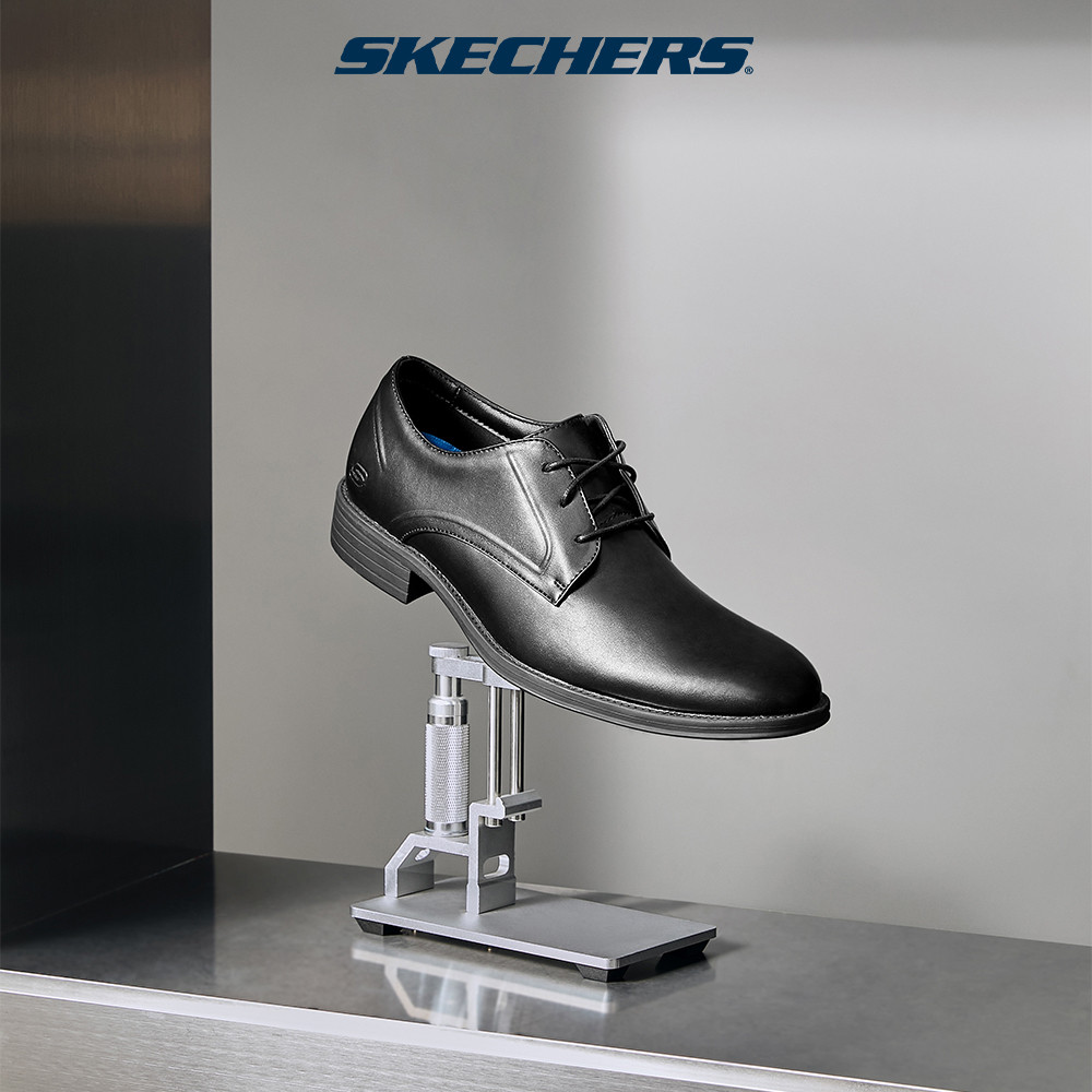 Skechers สเก็ตเชอร์ส รองเท้า ผู้ชาย USA Larken Shoes - 65538-BLK