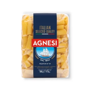 แอคเนซี ริกาโตนี เบอร์ 49 500 กรัม │ Agnesi Rigatoni No.49 500 g