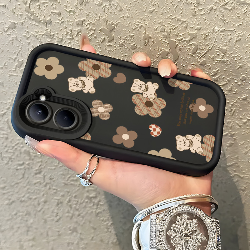 เคสสำหรับ Realme C33 เคสโทรศัพท์แฟชั่นที่มีซิลิโคนอ่อนนุ่มดูดซับแรงกระแทกและป้องกันการตกเคสป้องกัน