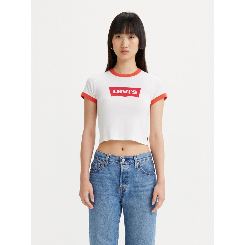 ซื้อ เสื้อยืด Levi's® Women's Graphic Ringer Mini T-Shirt