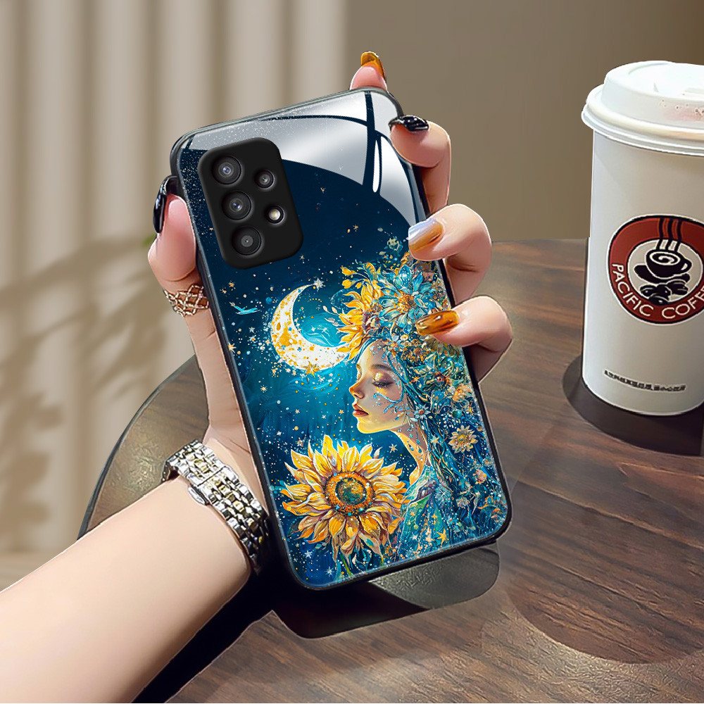 เคส กระจก Samsung a73 a71 a7 2018 a53 a52s a51 a50s a50 a42 a33 a32 a31 a30s a23 a22 a21s a20s a20 h3f2097