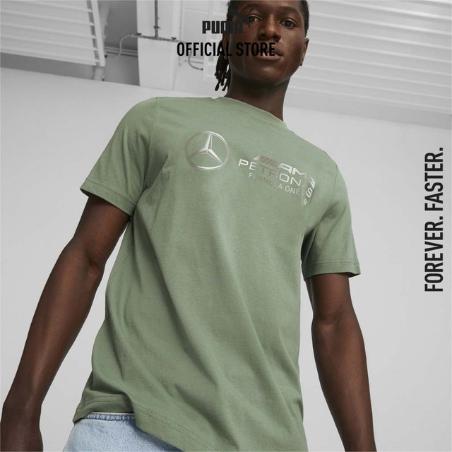 PUMA AUTO - เสื้อยืด Motorsport ผู้ชาย สีเขียว - 62115707
