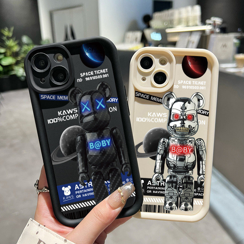 เคสสำหรับ Xiaomi Redmi 13C POCO C65 เคสซิลิโคนนิ่มกันกระแทกแฟชั่นเคสโทรศัพท์หมีรุนแรงใหม่ - รูปที่ 3