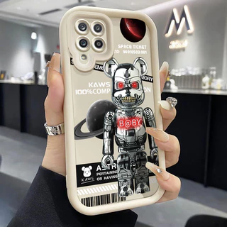 เคสสำหรับ Samsung Galaxy A12 4G A12 5G F12 M12 เคสซิลิโคนนิ่มกันกระแทกแฟชั่นเคสโทรศัพท์หมีรุนแรงใหม่