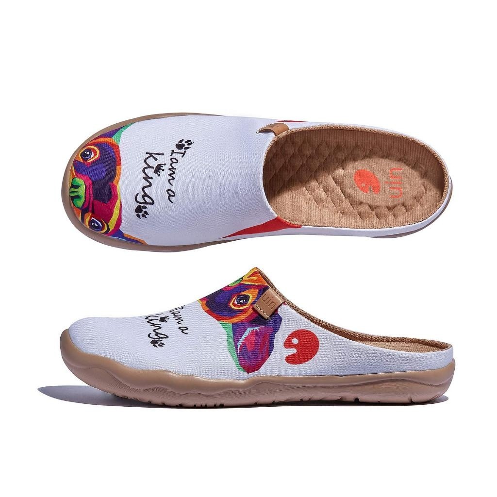 UIN Malaga รองเท้าส้นเตี้ยสำหรับผู้หญิง รองเท้าท่องเที่ยวสี รองเท้าท่องเที่ยวสี รองเท้าสตรี Mueller