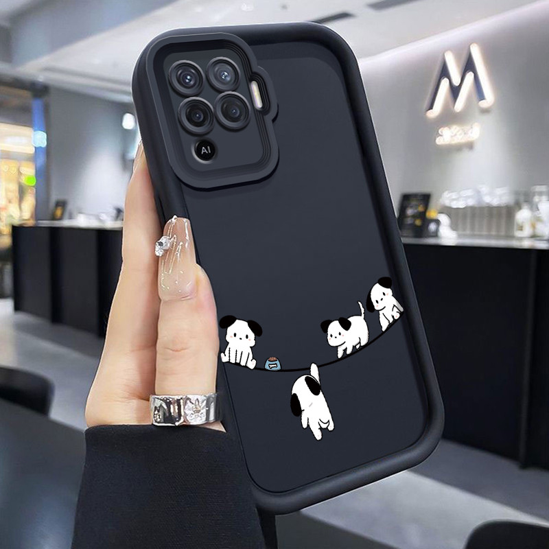 เคสสำหรับ OPPO A94 F19 Pro Reno 5F Reno 5 Lite เคสป้องกันโทรศัพท์ซิลิโคนนิ่มแบบเรียบง่ายกันกระแทก