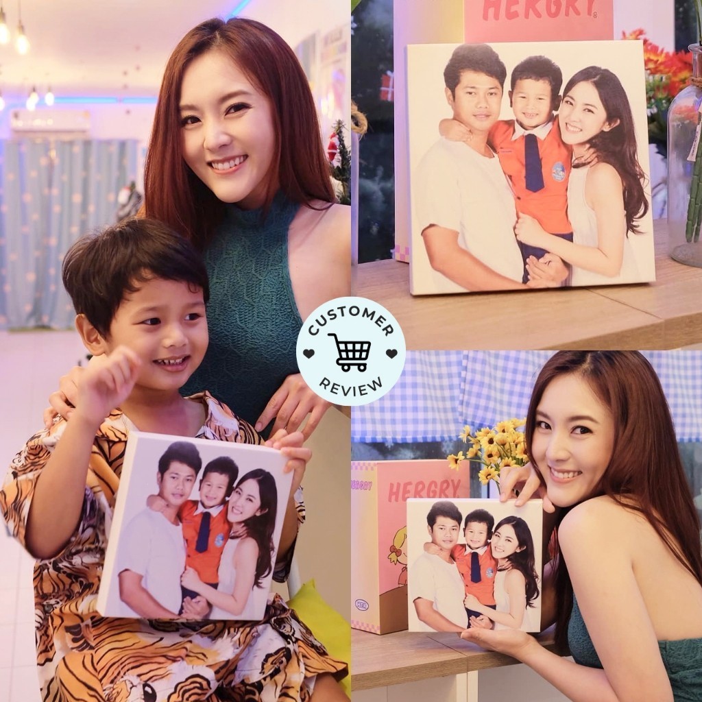 Photobook: ภาพแคนวาส 8x8 (แบบหนา/แบบบาง) สั่งทำรูป กรอบรูป - แต่งบ้าน ติดผนังได้หลายวิธี