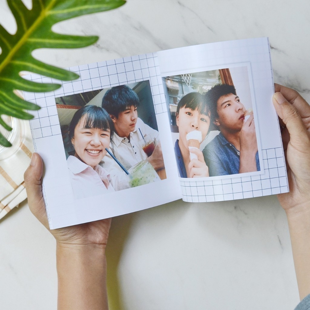 Photobook: โฟโต้บุ๊คปกอ่อน 6x6 อัลบั้มรูป ของขวัญวันครบรอบ - แต่งเองบนเว็บ, 40 หน้า