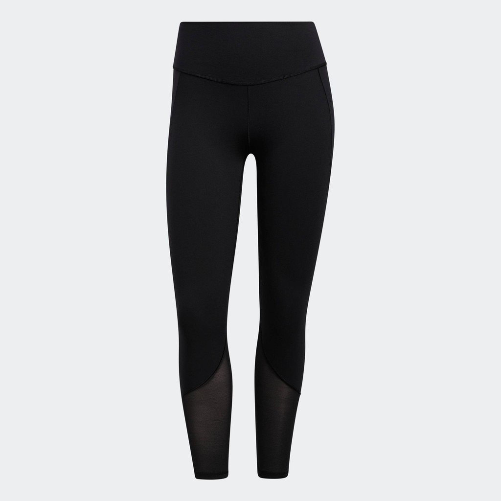 adidas เทรนนิง กางเกงรัดรูปเจ็ดส่วน Yoga Power Mesh ผู้หญิง สีดำ GR8096