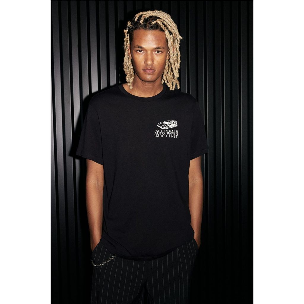 H&M Man Regular Fit Printed T-shirt 0684021_7