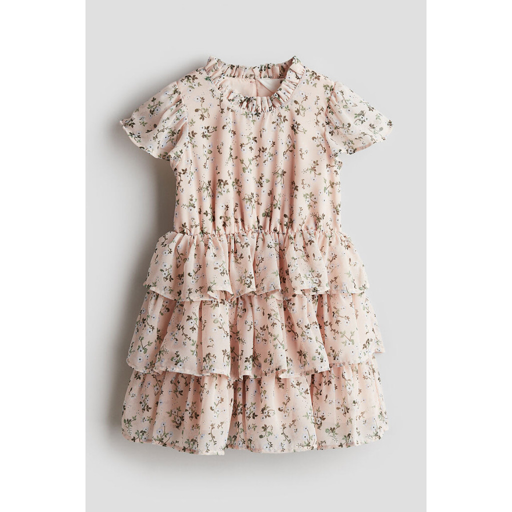 H&M Girl Flounced chiffon dress 1228620_1