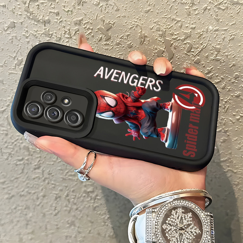 เคสสำหรับ Samsung Galaxy A52 4G A52 5G A52s 5G A73 5G เคสสไปเดอร์แมนและฮึกเคสโทรศัพท์ดูดซับแรงกระแทก
