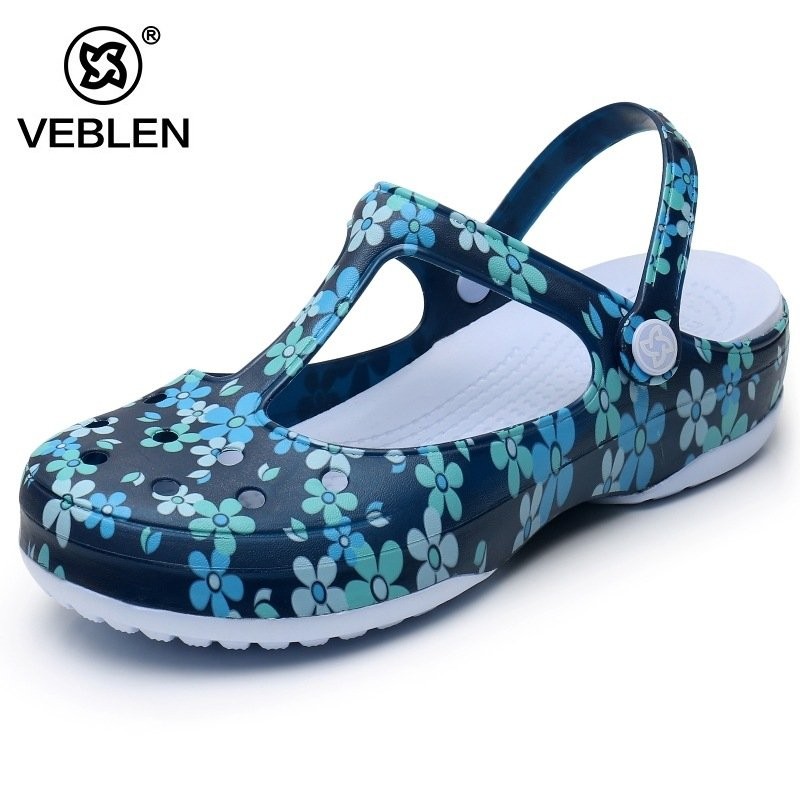 Veblen รองเท้าแตะผู้หญิงพิมพ์หลุมรองเท้าผู้หญิงรองเท้า6909 6910