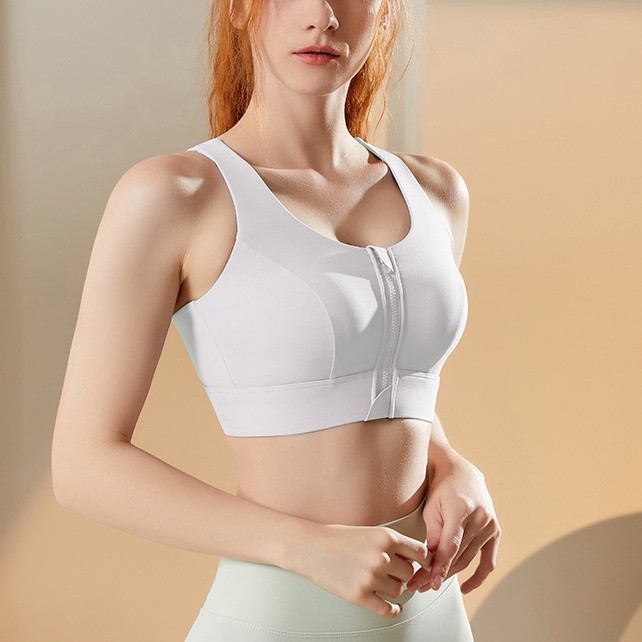 แผ่นบราชั้นใน มีซิป สําหรับใช้ในการเล่นโยคะ กีฬา - รูปที่ 3