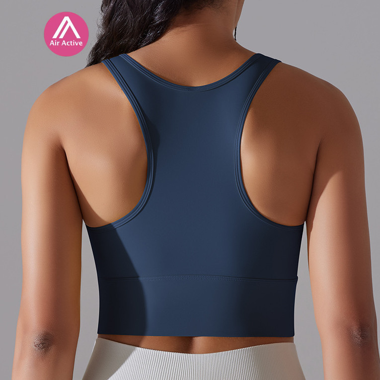 สปอร์ตบราโยคะ Fixed Pads Racer Back Good Support