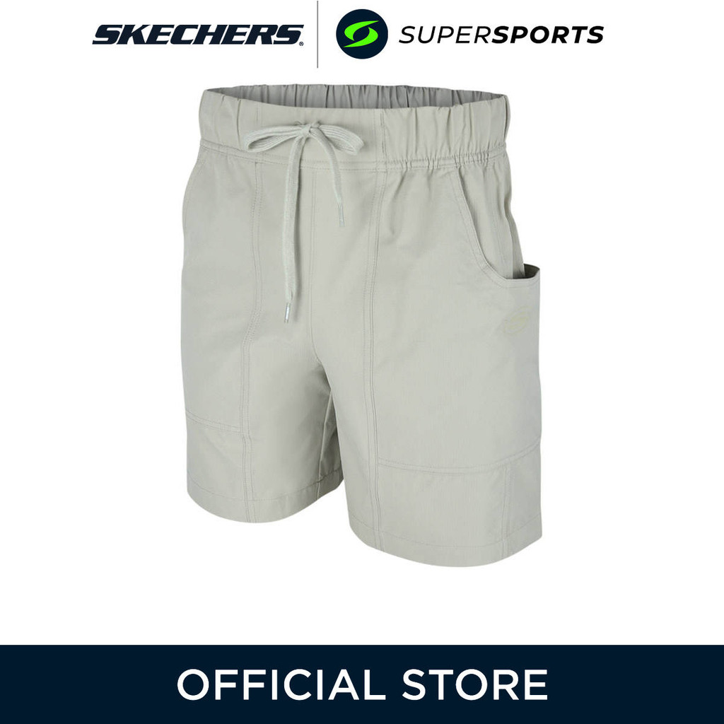 SKECHERS Woven SL324M635-K002 กางเกงลำลองขาสั้นผู้ชาย