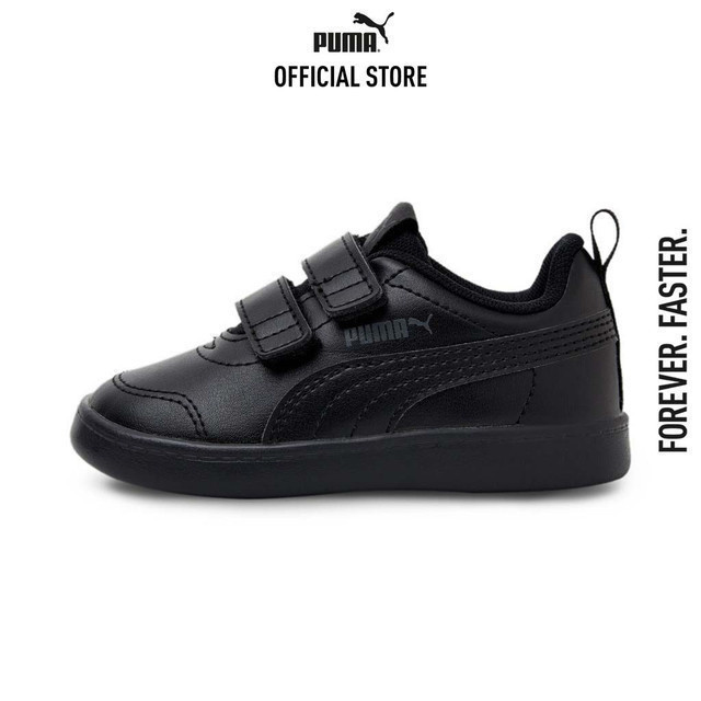 PUMA KIDS - รองเท้าเด็กเล็ก Courtflex V2 Babies' Trainers สีดำ - 37154406