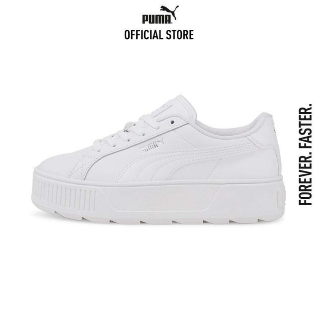 PUMA BASICS - รองเท้าออกกำลังกายผู้หญิง Karmen L สีขาว - 38461501