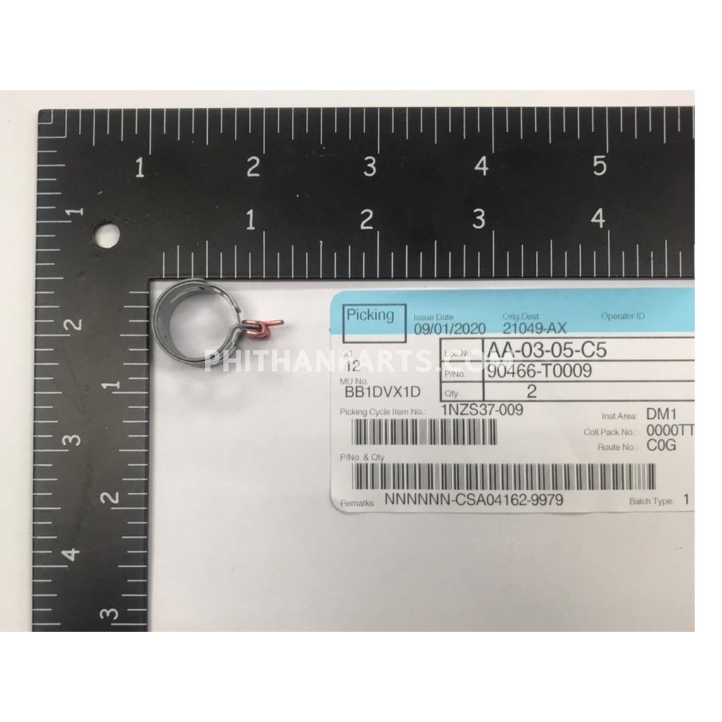 เหล็กรัดท่อยาง โตโยต้า CLIP HOSE TOYOTA  90466-T0009 35-14 Yaris