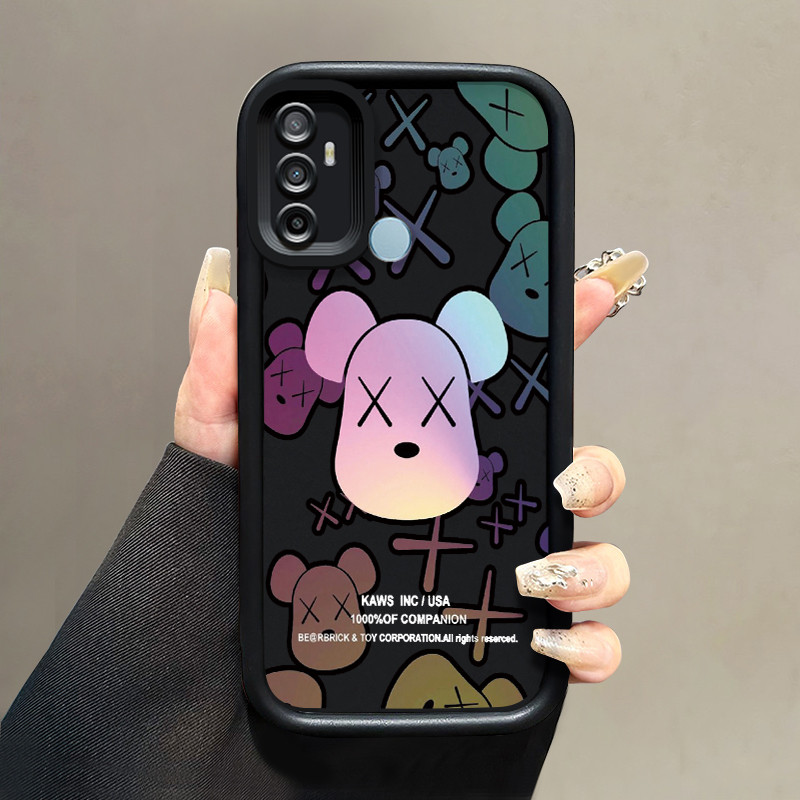 เคสสำหรับ OPPO A53 2020 A33 2020 A53s 4G A32 A11s เคสนิ่มซิลิโคนเคสโทรศัพท์มีลายหมีทันสมัยกันกระแทก
