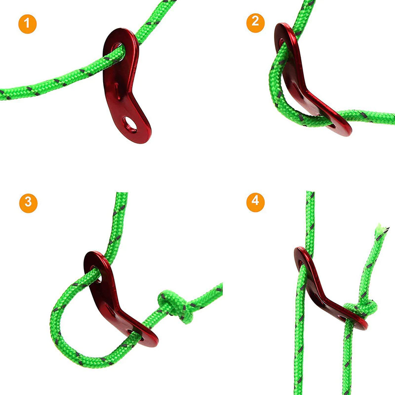 Outdoors เชือกสะท้อนแสงสำหรับกางเต็นท์ 4m x 4mm แพ็ค 6 เส้น thumbnail 9