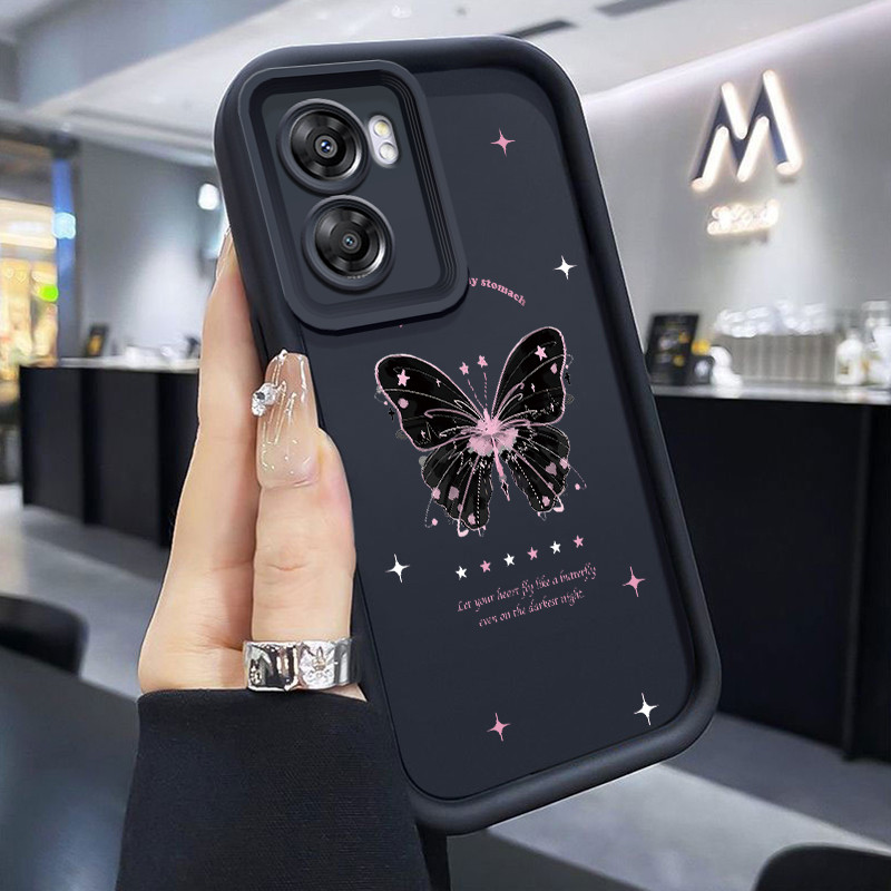 เคสสำหรับ OPPO A57 2022 A77 A2022 A57s A57e A77s เคสใหม่เคสซิลิโคนนิ่มสำหรับเด็กผู้หญิงผีเสื้อเคสโทรศัพท์ยอดนิยม