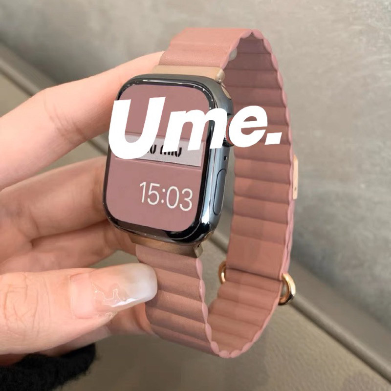 ส่งเร็ว🔥NEW สายหนังลูกฟูก แบบเข็มใช้ได้กับ Watch10 9 8 ultra 7 6 5 4 3 2 1 se Size 40/41mm 44/45/49/