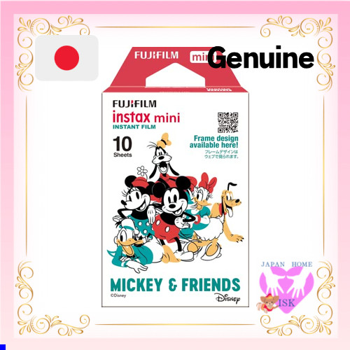 FUJIFILM Instant Camera Cheki Film 10 Pieces Mickey & Friends INSTAX MINI MIC 2 WW 1 direct from jap