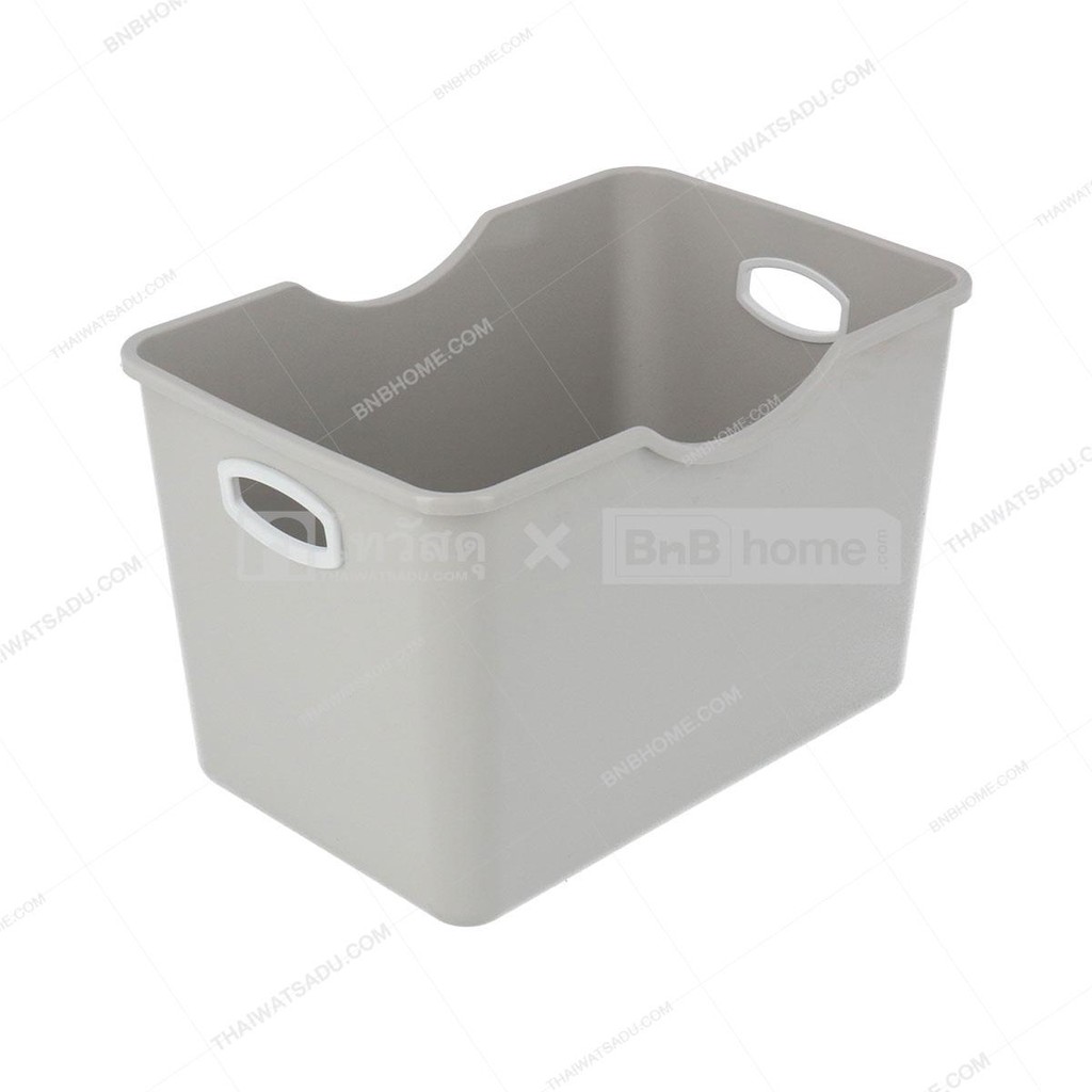 KASSA HOME กล่องเอนกประสงค์พร้อมหูจับ รุ่น JCP-K80 ขนาด 39 x 25.7 x 25 ซม. สีเทา