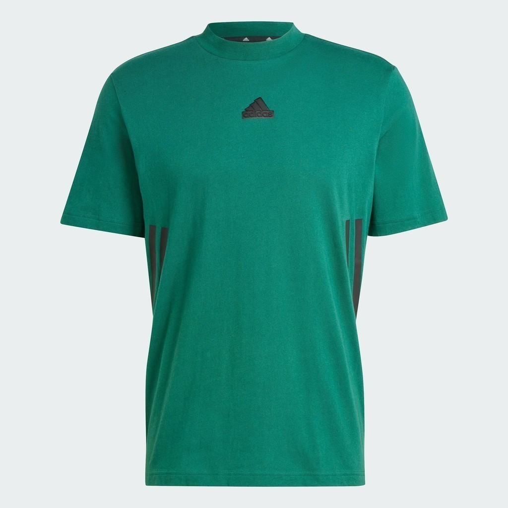 adidas ไลฟ์สไตล์ เสื้อยืด Future Icons 3-Stripes ผู้ชาย สีเขียว IY7734