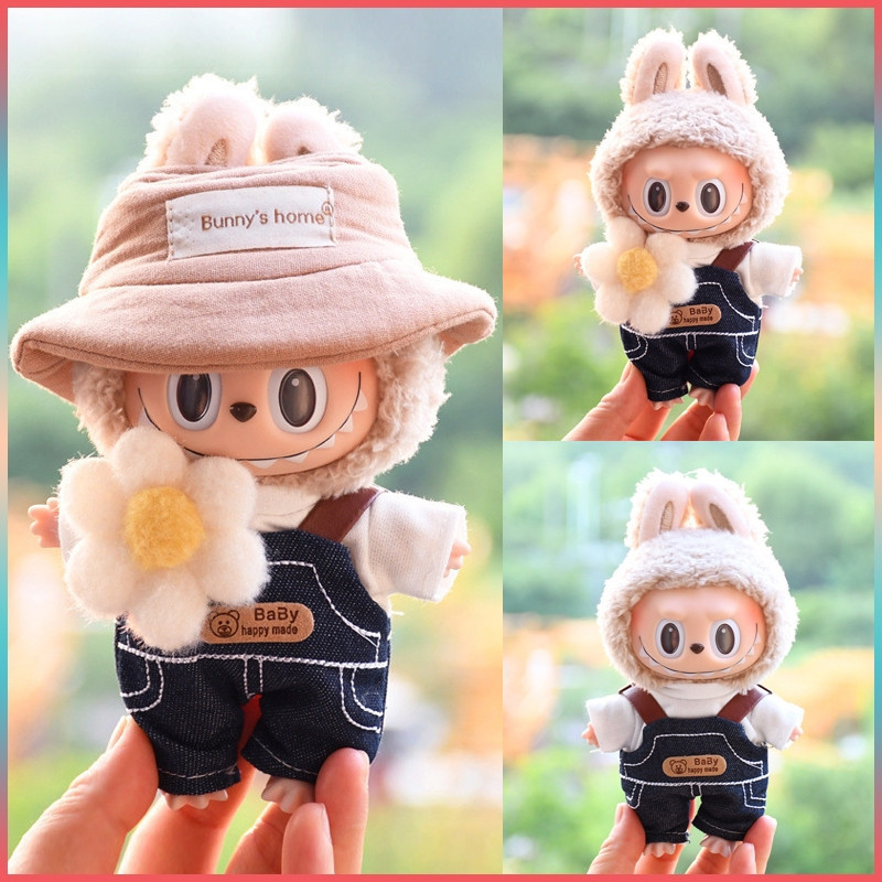 Labubu THE MONSTERS FALL IN WILD Series ตุ๊กตาเสื้อผ้าที่บ้าน